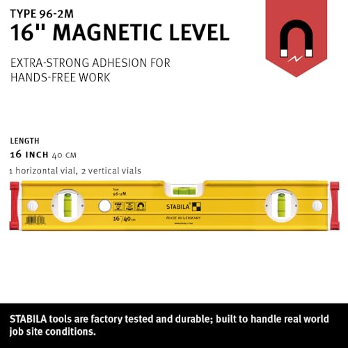 Stabila Type 96M 수평계 자석식 0.029° 정밀도 충격흡수 엔드캡 2번 사진