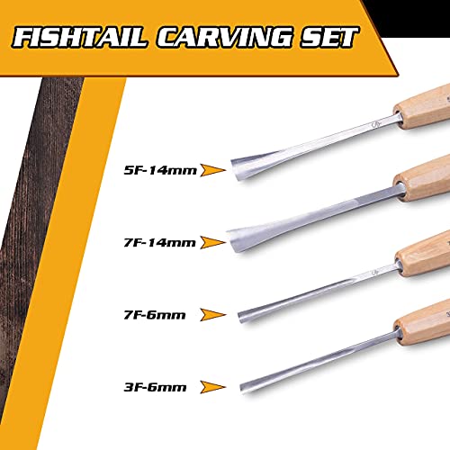 Schaaf Wood Carving Tools 캔버스 케이스 목공 조각도 세트 2번 사진