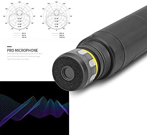 MicrocKing MK240-1 4채널 UHF 무선 마이크 시스템 4개 핸드헬드 마이크 세트 400ft 장거리 2번 사진