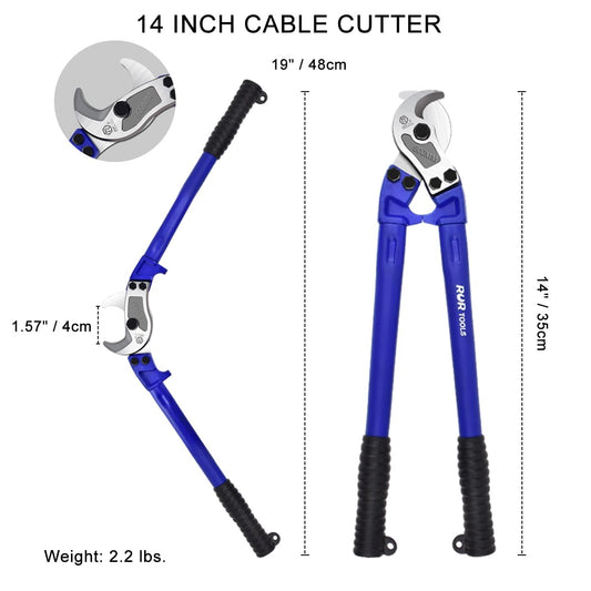 Generic 케이블 커터 106.7cm(42인치) T8 합금강 HRC56 구리·알루미늄 케이블용 절단기 2번 사진