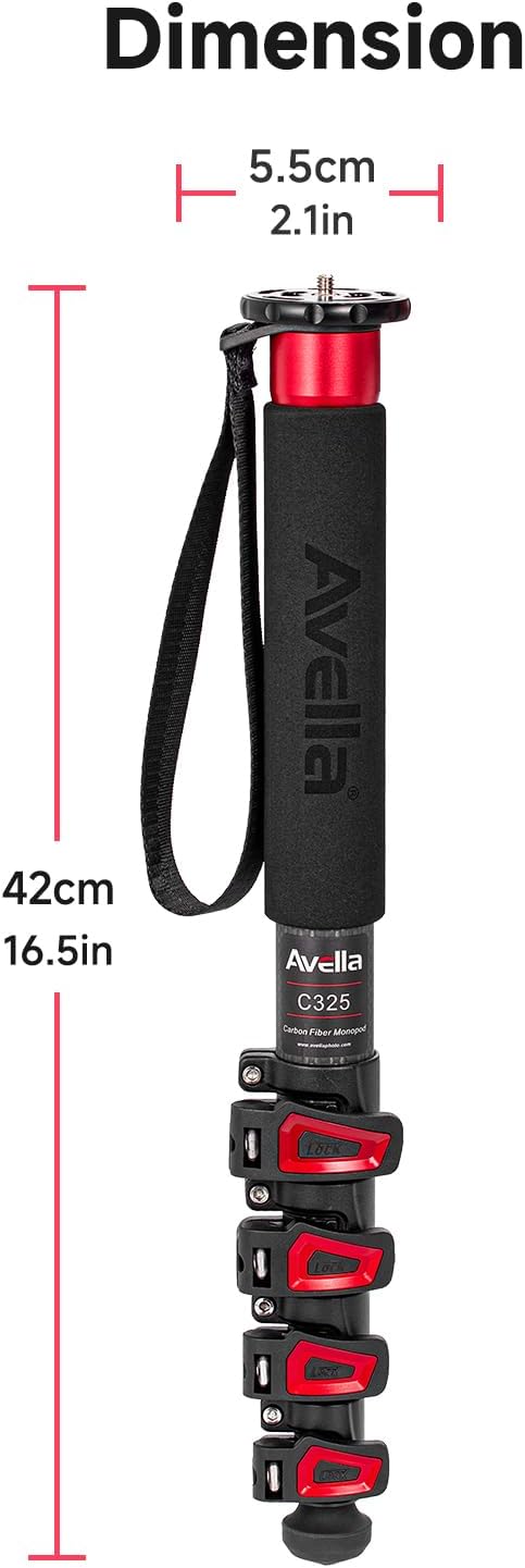 AVELLA C325 탄소섬유 카메라 모노포드 58인치 9번 사진