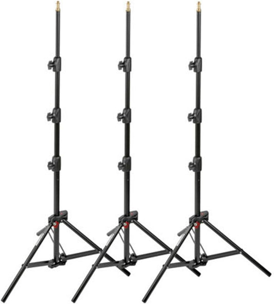 Manfrotto 1051BAC-3 알루미늄 미니 컴팩트 스탠드 6피트 9인치 3개 세트 6-Feet 9-Inches 2번 사진