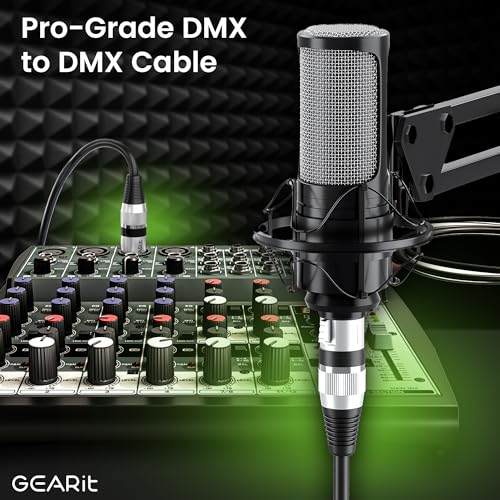 GEARit DMX 케이블 3핀 수-암 100피트 2개입 무대조명용 2번 사진
