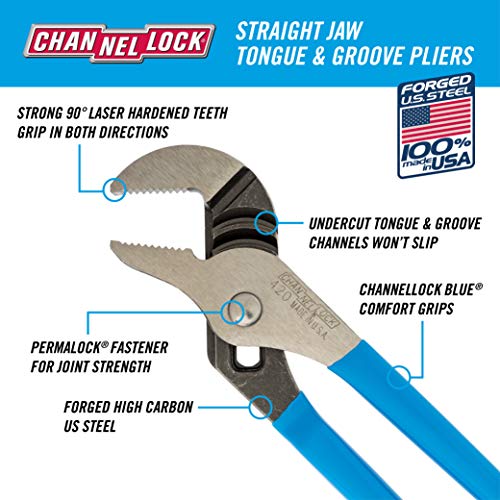Channellock PC-2 플라이어 세트 4피스 트레이 포함 7번 사진
