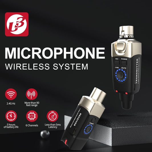 Xvive U3 다이나믹 마이크 무선 시스템 XLR 송수신기 2.4GHz 27m 2번 사진