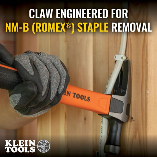 KLEIN TOOLS 일자 클로 해머 NM-B 스테이플 제거 15-Inch 2번 사진