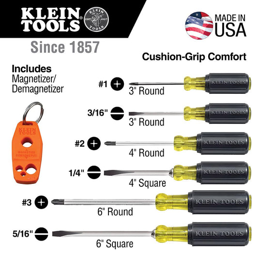 KLEIN TOOLS 85146 드라이버 및 자화기 세트 7피스 2번 사진