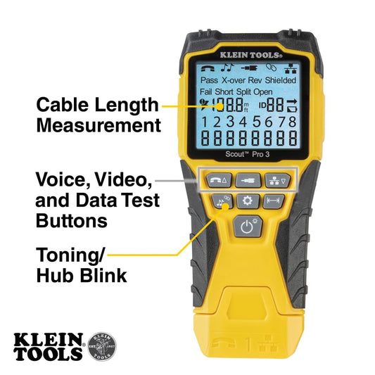 KLEIN TOOLS 케이블 테스터 TDR 케이블 길이 측정기 2번 사진