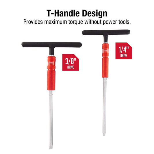 Sunex Tools 9727 조절식 T핸들 스피드 렌치 세트 1/4인치 3/8인치 2종 2번 사진