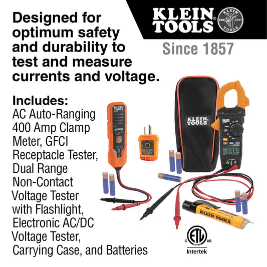 KLEIN TOOLS 클램프 미터 CL120 AC 400A 자동 레인지 백라이트 전기 테스트 키트 2번 사진