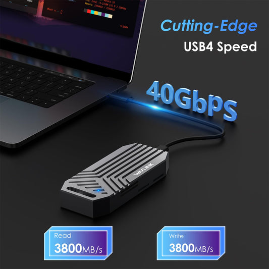 WAVLINK 40Gbps M.2 NVMe SSD 외장 인클로저 쿨링팬 탑재 2번 사진