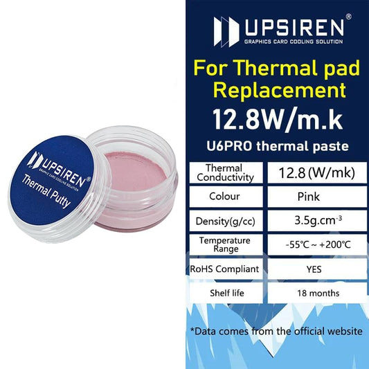 UPSIREN UTP-6 서멀 퍼티 12.8W/mK VGA GPU IC 프로세서용 2번 사진