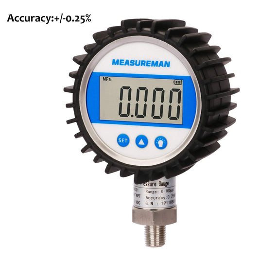 MEASUREMAN 디지털 압력계 3-1/8" 다이얼 1/4"NPT 하부 연결 2번 사진