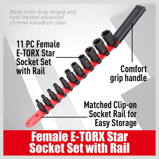 SEDY E-TORX 소켓 세트 S2강 크롬바나듐 112종 익스트라 롱 토르스 육각 렌치 라쳇 렌치 어댑터 2번 사진