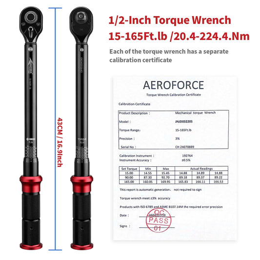 AEROFORCE Professional Tools 토크 렌치 오디오 클릭 스테인리스 스틸 2번 사진
