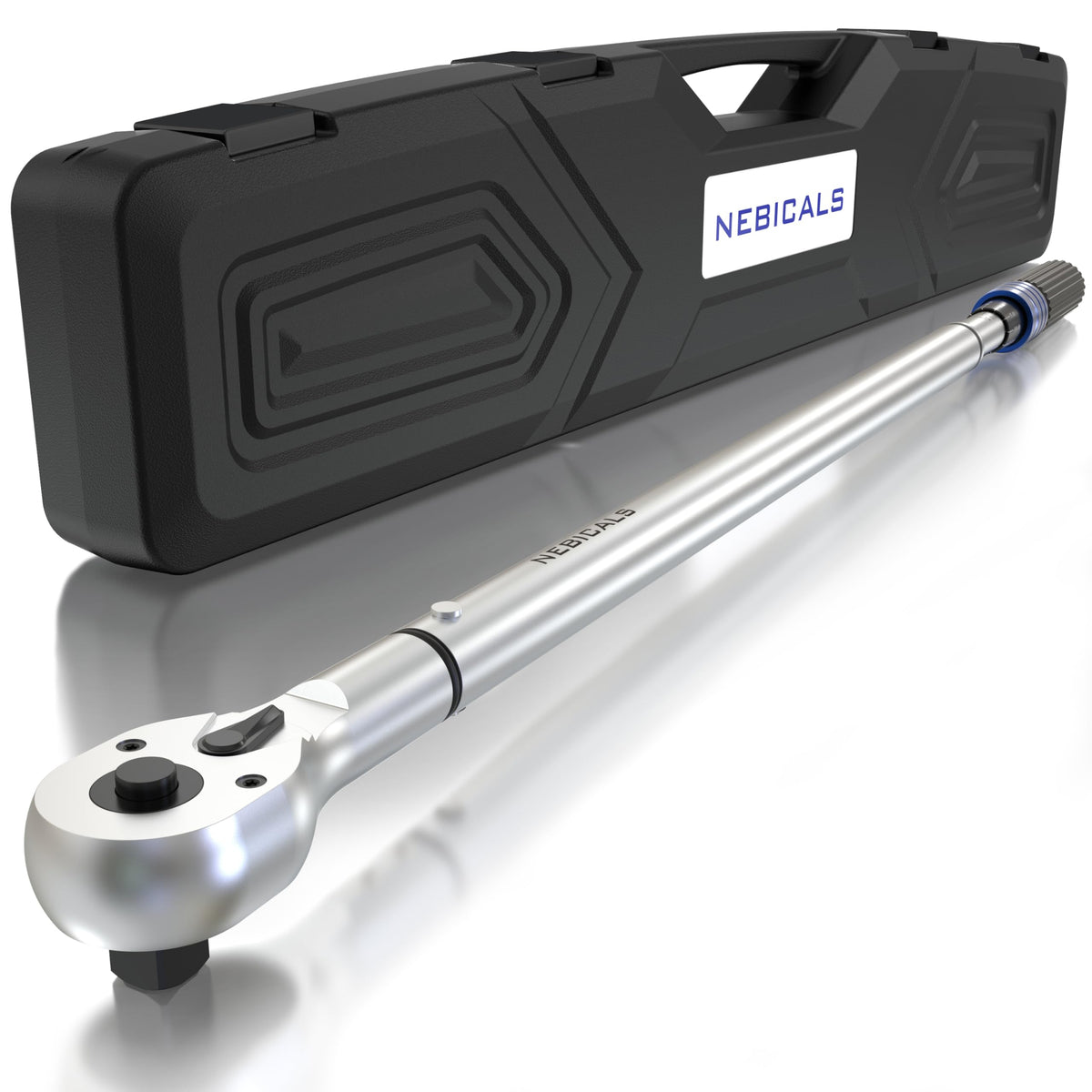 NEBICALS 토크 렌치 3/4'' 100-600 Ft Lb 크롬바나듐 듀얼 방향 헤비듀티 12번 사진