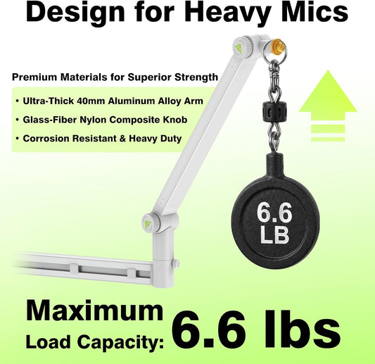 AA AUDIO ACCESSORY ABA01CW 화이트 붐 암 6.6lbs SM7B 2번 사진
