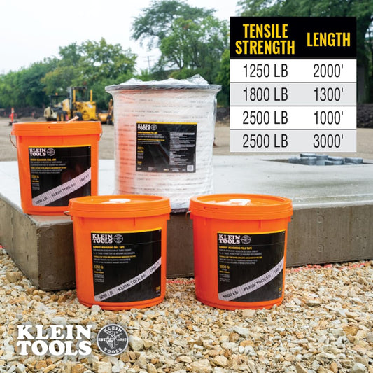 KLEIN TOOLS 파워·핸드 툴 2500-Pound x 1000-Foot 인장강도 폴리에스터 테이프 2번 사진