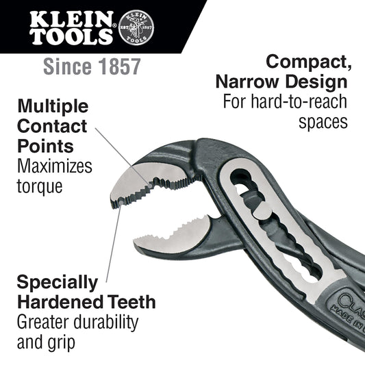 KLEIN TOOLS Classic Klaw 퀵어드저스트 V-Jaw 펌프 플라이어 2번 사진