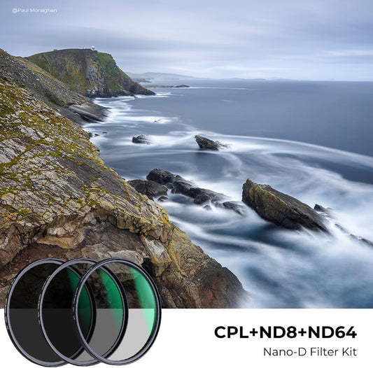 K&F CONCEPT 82mm ND8 ND64 CPL 렌즈 필터 키트 일본 광학유리 항공알루미늄 프레임 2번 사진