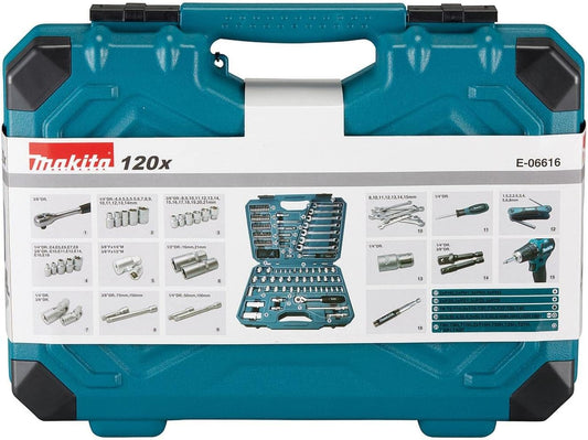 Makita 유지보수 공구세트 120pcs 크롬바나듐 E-06616 2번 사진