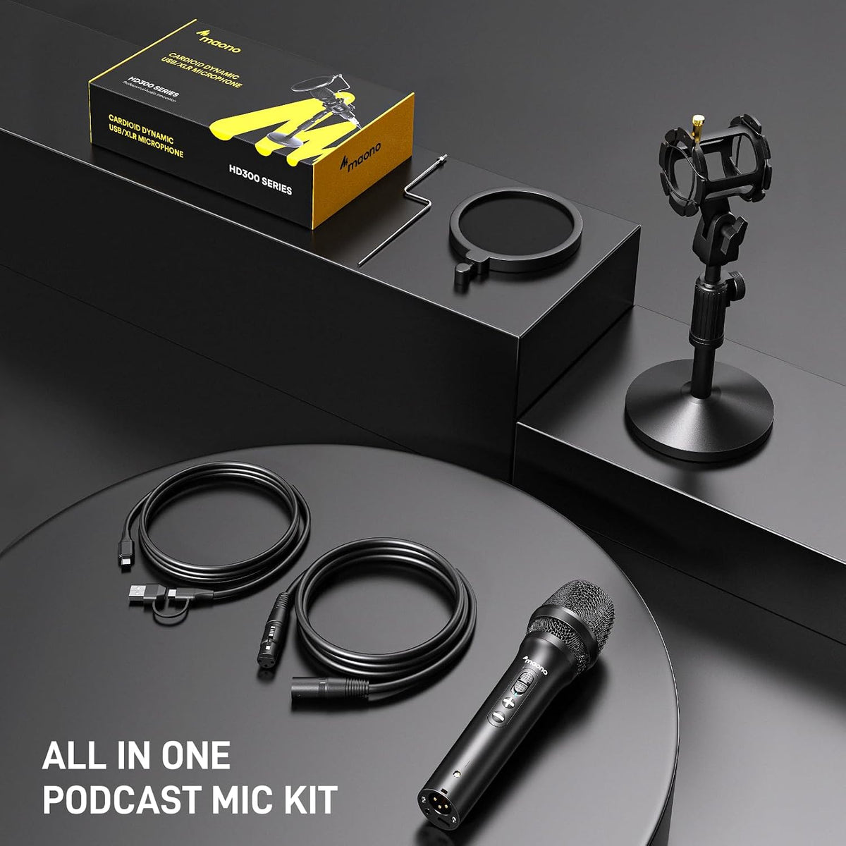 MAONO HD300T USB XLR 다이나믹 팟캐스트 마이크 8번 사진