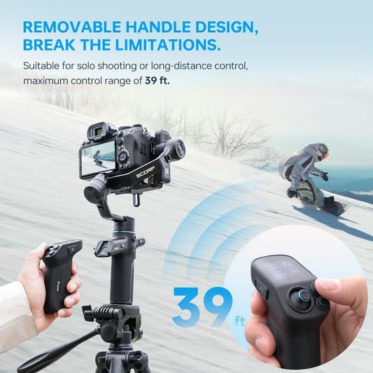 FeiyuTech SCORP Mini 3 Pro 카메라 짐벌 Sony/Canon/Nikon/Gopro11/DJI 4.4lbs 2번 사진