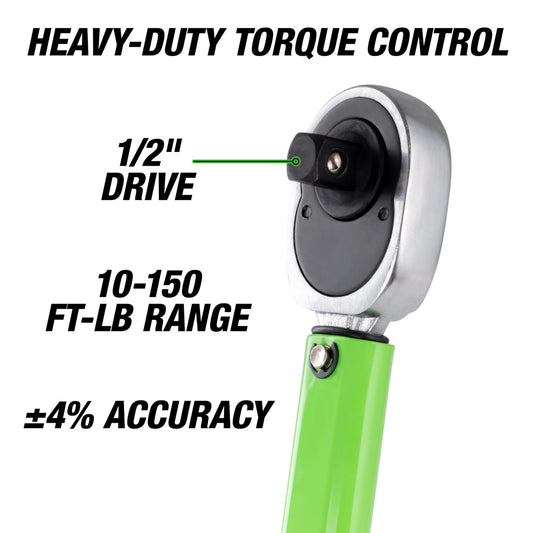 OEMTOOLS 마이크로미터 토크 렌치 3/4인치 80-400 Ft-Lb 자동차 정비용 2번 사진