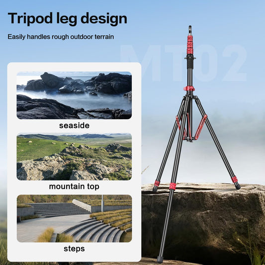 freesea MT-02 알루미늄 합금 사진 조명 스탠드 삼각대 61cm-260cm 2번 사진