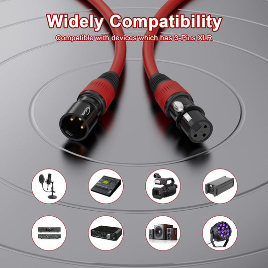 AuxLink XLR 마이크 케이블 3핀 균형 연결 1팩 2팩 2번 사진
