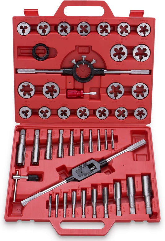 EFFICERE 45-Piece 대형 스탠다드 인치 탭 & 다이 세트 2번 사진