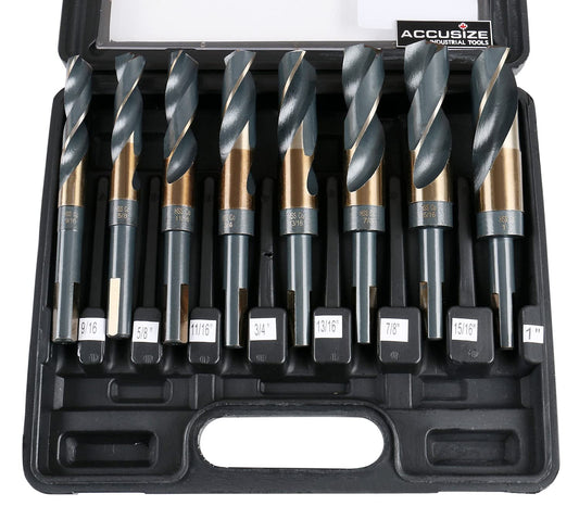 Accusize Industrial Tools 실버 앤 데밍 드릴 비트 세트 1/2인치 섕크 8~32피스 2번 사진