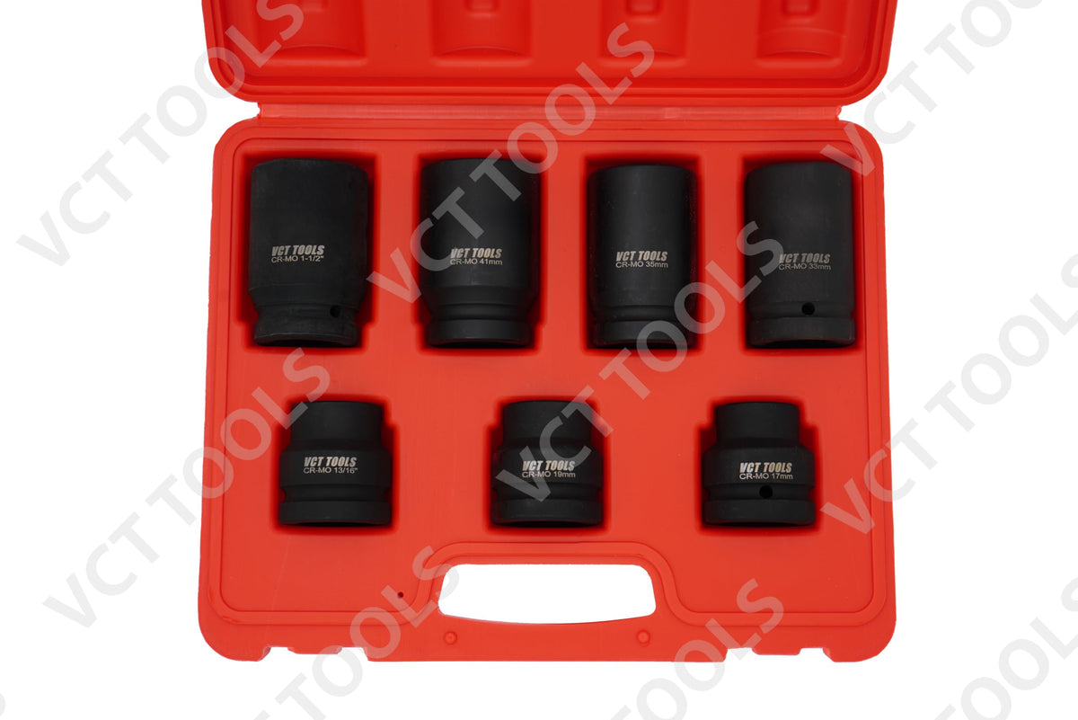 VCT 1인치 드라이브 임팩트 소켓 세트 17 19 21 33 35 38 41mm 6번 사진