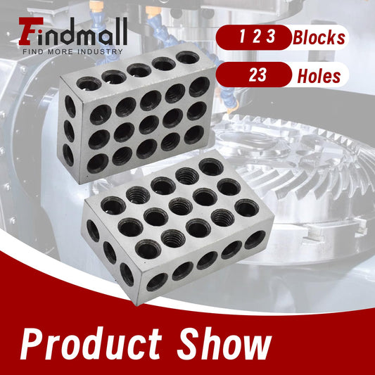 findmall 정밀 가공용 스틸 블록 1 x 2 x 3 Inch 23홀 2번 사진
