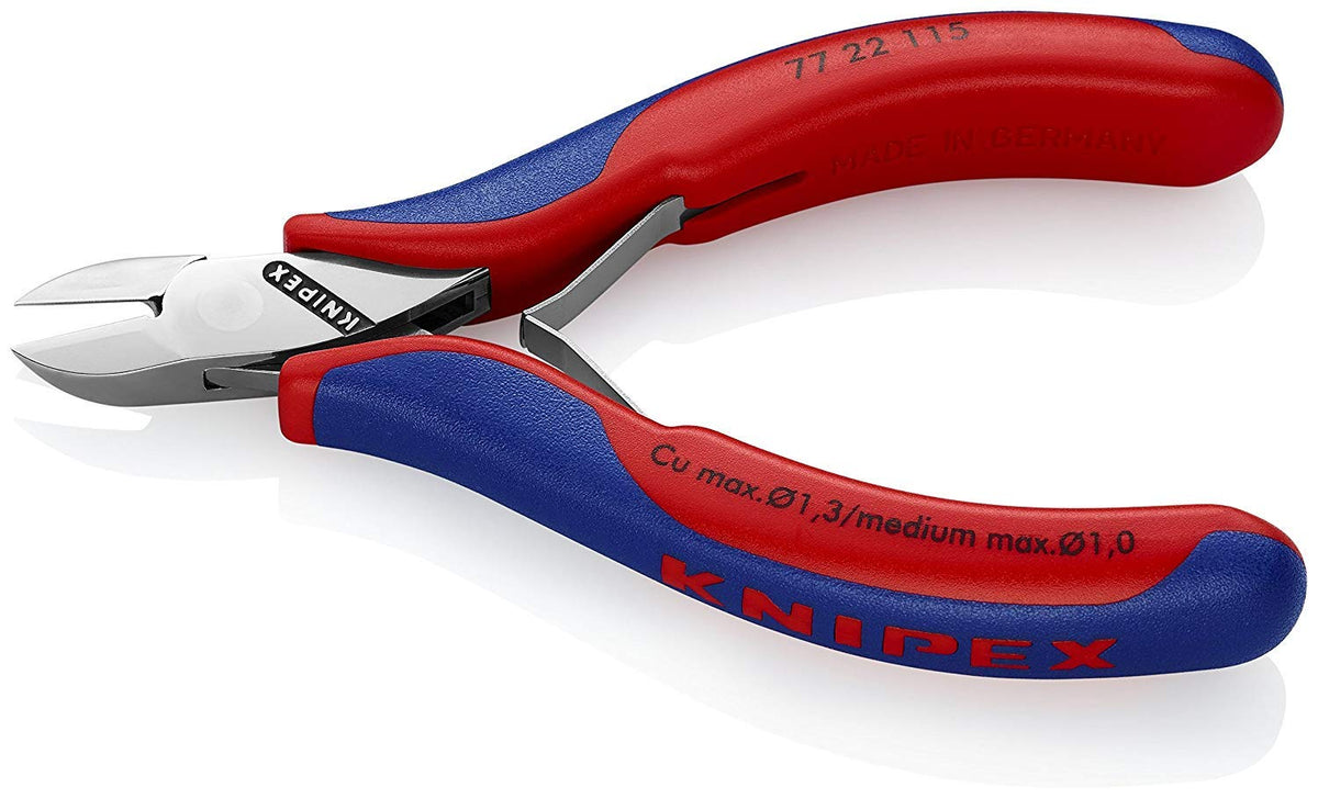 KNIPEX 전자용 다이아고널 커터 77 22 115 라운드헤드 비드비드 57HRC 6번 사진