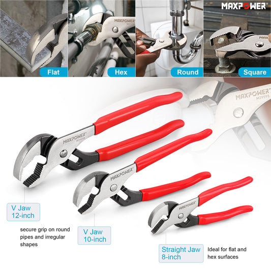 MAXPOWER 그루브 조인트 플라이어 배관용 직각자 2번 사진