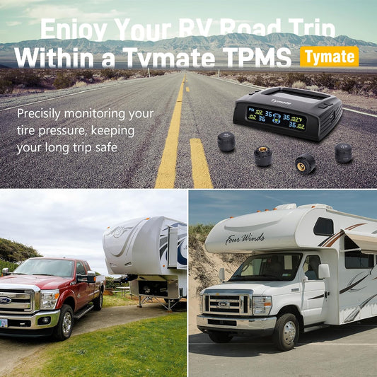 Tymate TM2 RV 타이어 공기압 모니터링 시스템 TPMS 센서 4개 세트 2번 사진