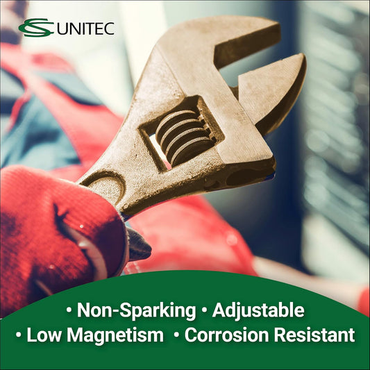 CS Unitec 스파크 방지 조절식 렌치 12인치 알루미늄 청동 EX501-12A 2번 사진