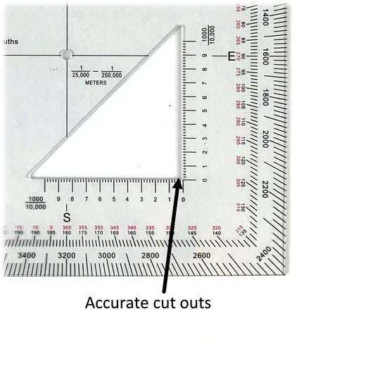 Lifefficient Products 군용 독도법 각도기 GTA 5-2-12 5개 팩 2번 사진
