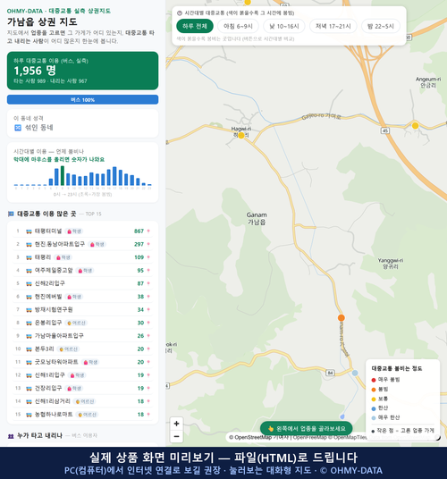 인터랙티브 지도 미리보기(실제 상품은 클릭형 HTML)