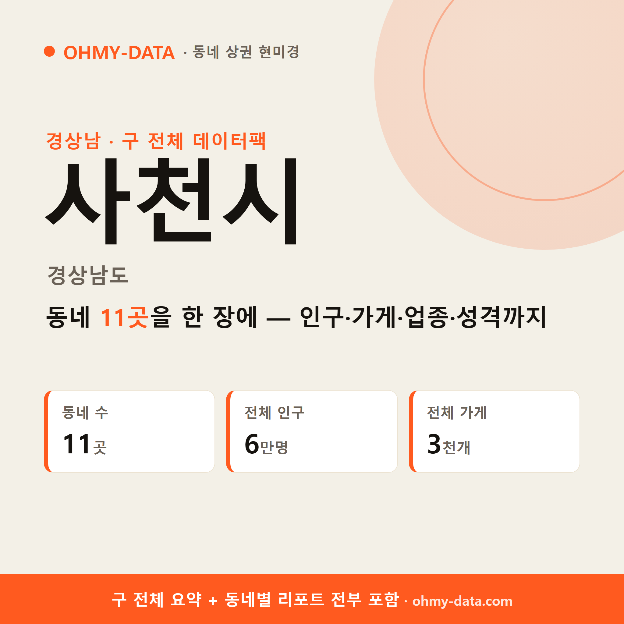 사천시 상권 데이터팩
