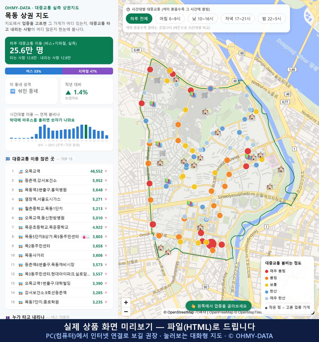 인터랙티브 지도 미리보기(실제 상품은 클릭형 HTML)
