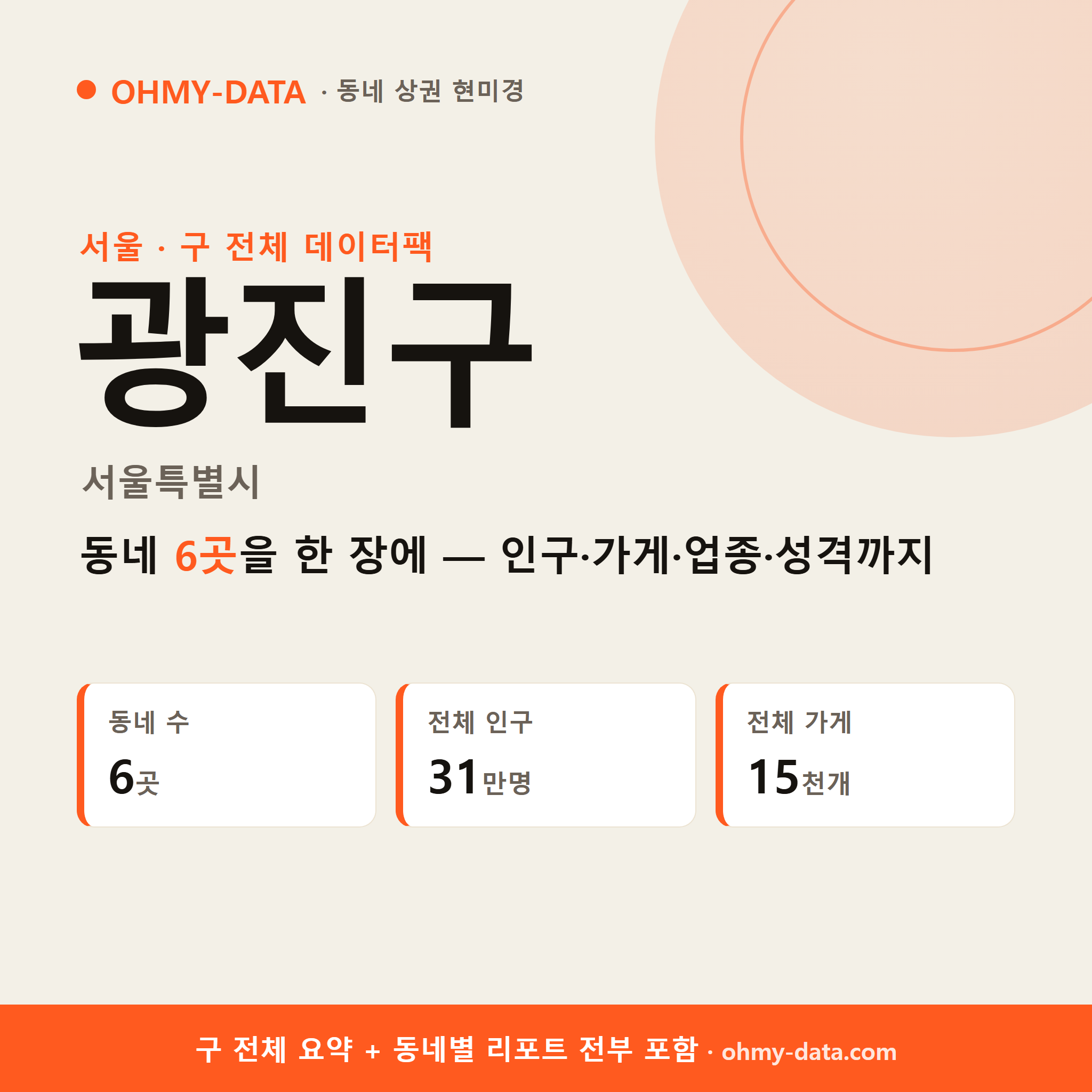 광진구 상권 데이터팩