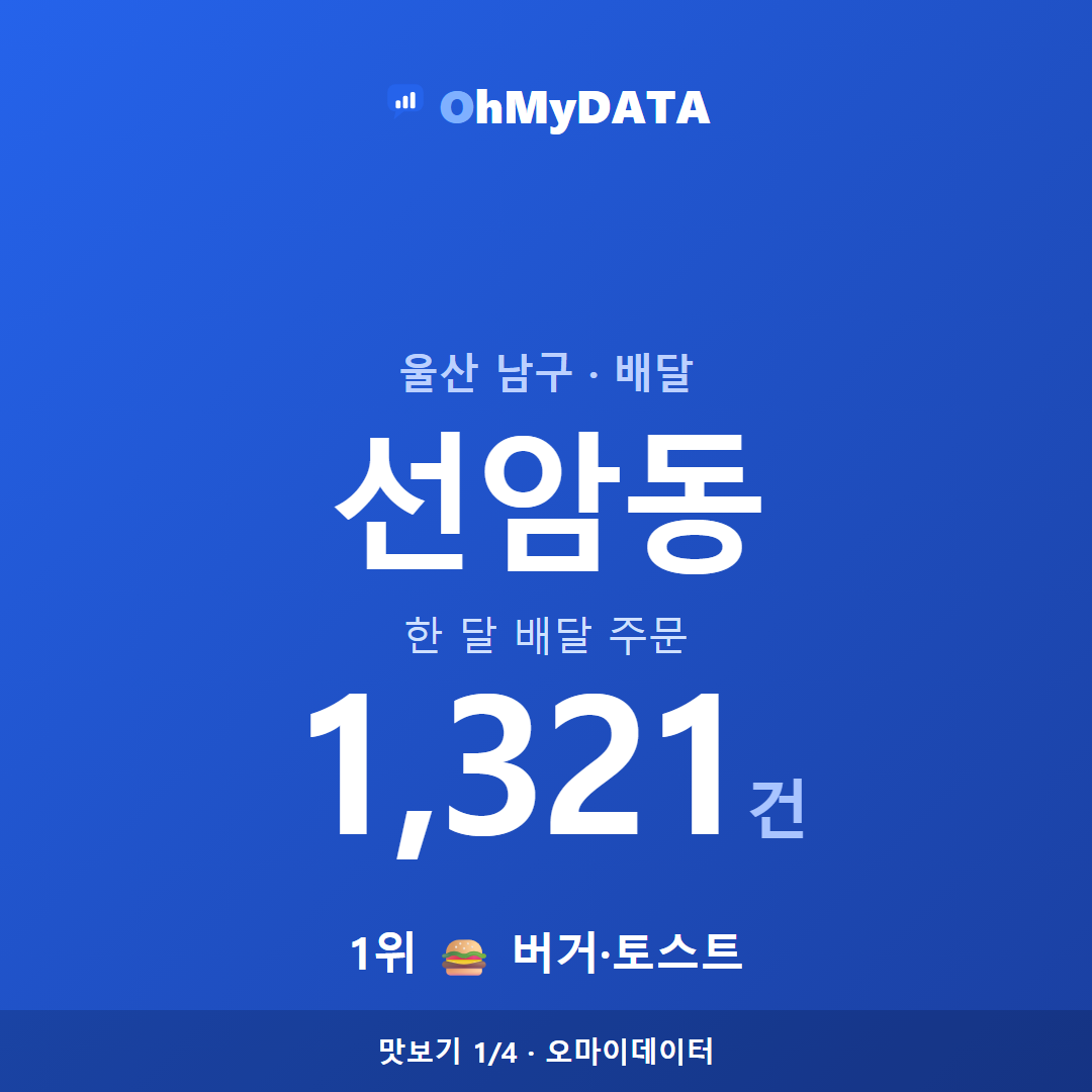 선암동 맛보기 1/4