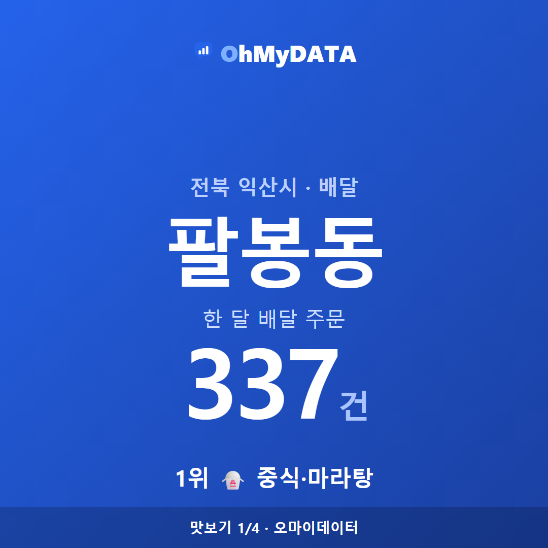 팔봉동 맛보기 1/4