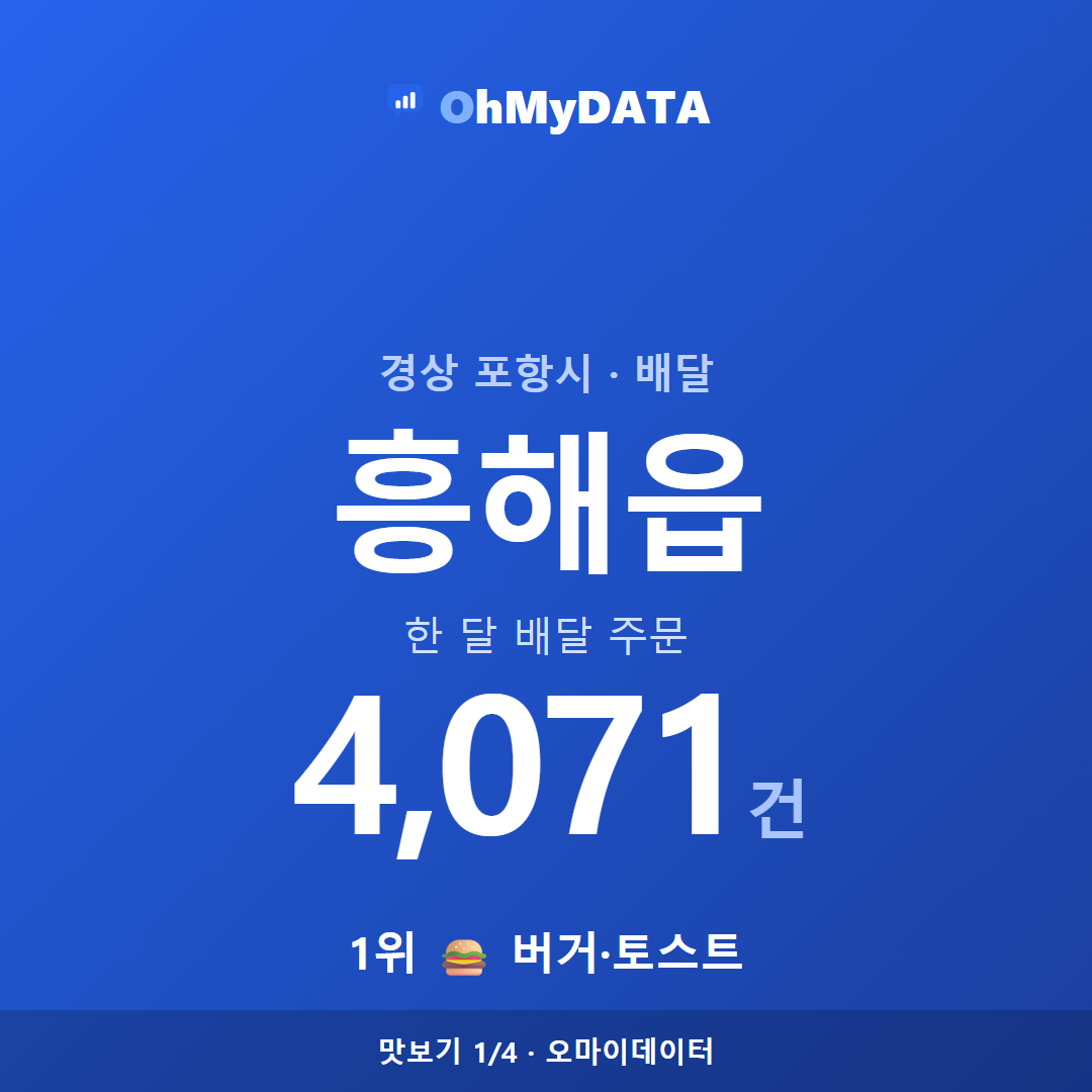 흥해읍 맛보기 1/4