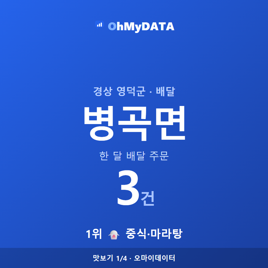 병곡면 맛보기 1/4