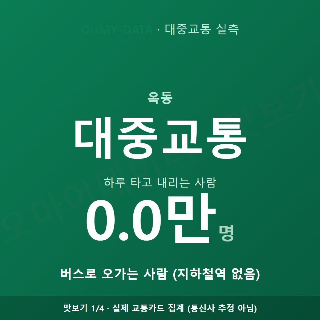 옥동 맛보기