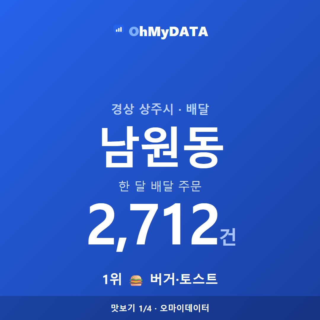 남원동 맛보기 1/4