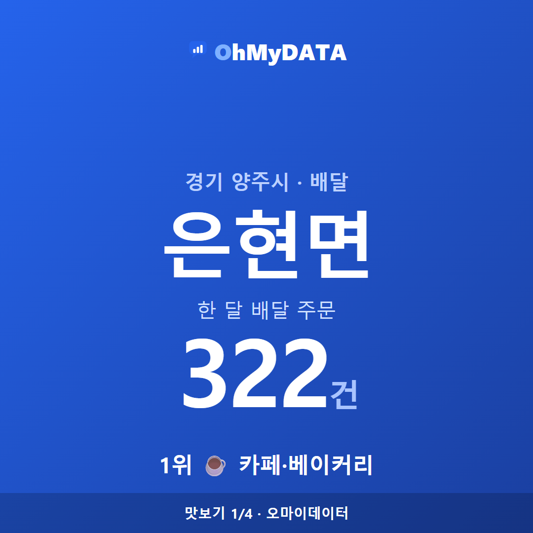 은현면 맛보기 1/4